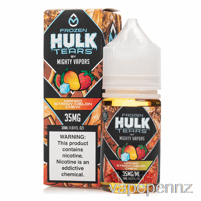 Frozen Mango Straw Melon Chew - Hulk Tears Salts - 30mL 50mg VAPE NZ